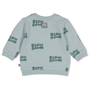 BEEP BEEP — Organic Cotton French Terry Printed Fashion Sweat Top