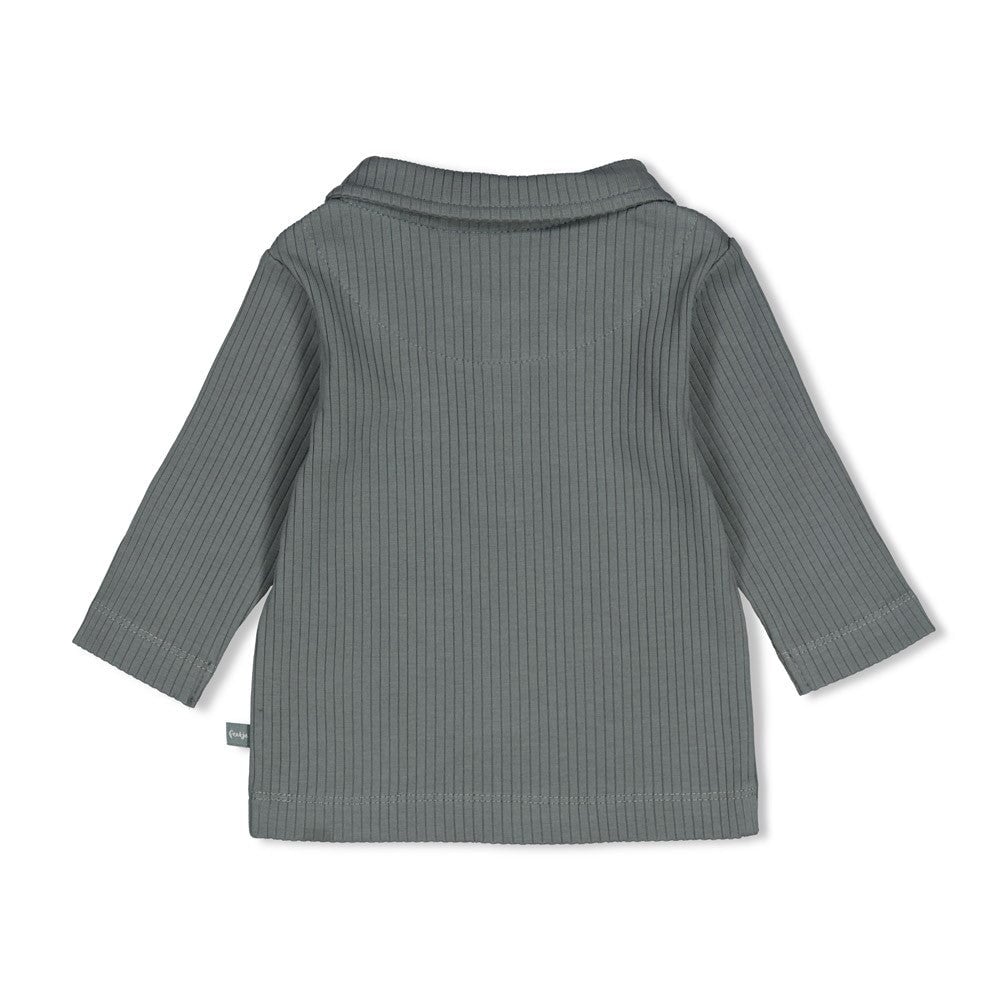 BEEP BEEP — Organic Cotton Rib Jersey Polo Fashion Top