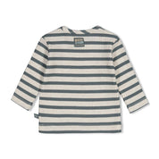 BEEP BEEP — Organic Cotton Striped Rib Jersey Fashion Top