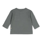 BEEP BEEP — Organic Cotton Rib Jersey Henley Fashion Top