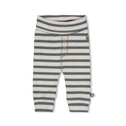BEEP BEEP — Organic Cotton Rib Jersey Striped Fashion Pants