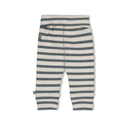 BEEP BEEP — Organic Cotton Rib Jersey Striped Fashion Pants