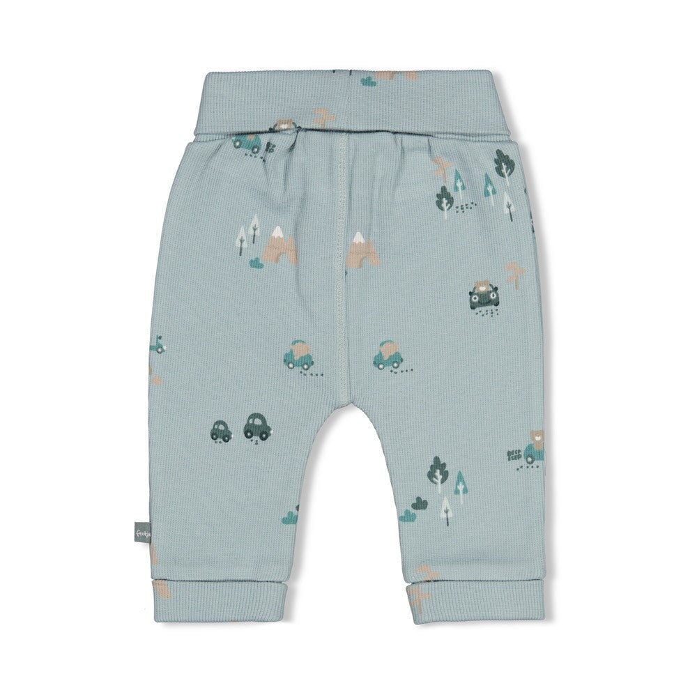 BEEP BEEP — Organic Cotton Rib Jersey Printed Fashion Pants