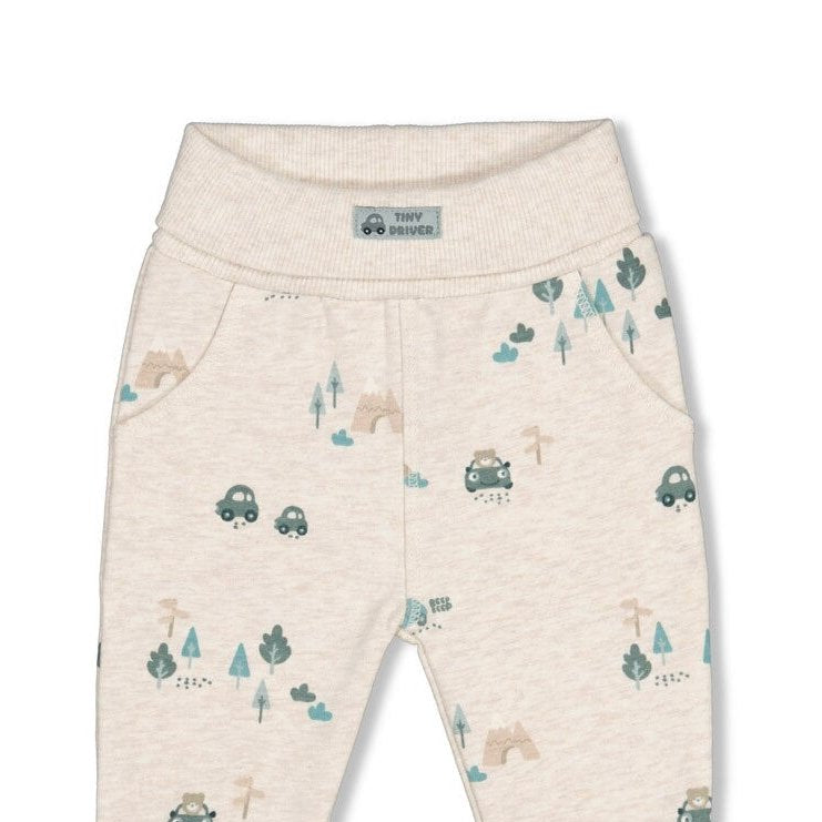 BEEP BEEP — Organic Cotton French Terry Printed Fashion Pants