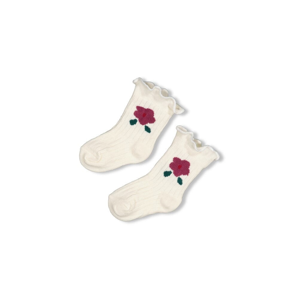 AFTERNOON TEA	— Organic Cotton Ruffle Floral Socks