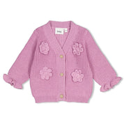 AFTERNOON TEA	— Organic Cotton Knit Floral Sweater