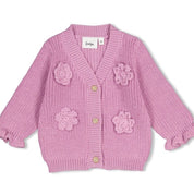 AFTERNOON TEA	— Organic Cotton Knit Floral Sweater