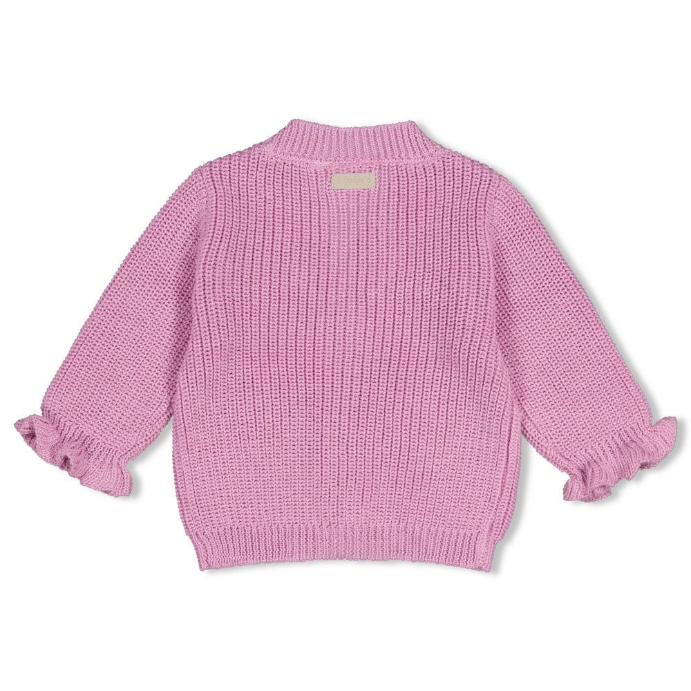 AFTERNOON TEA	— Organic Cotton Knit Floral Sweater
