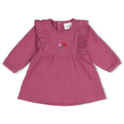 AFTERNOON TEA— Organic Cotton Fancy Rib Fashion Dress