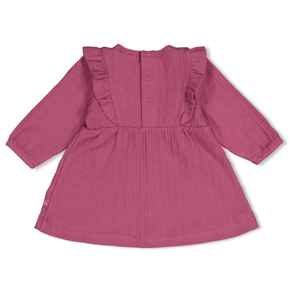 AFTERNOON TEA— Organic Cotton Fancy Rib Fashion Dress