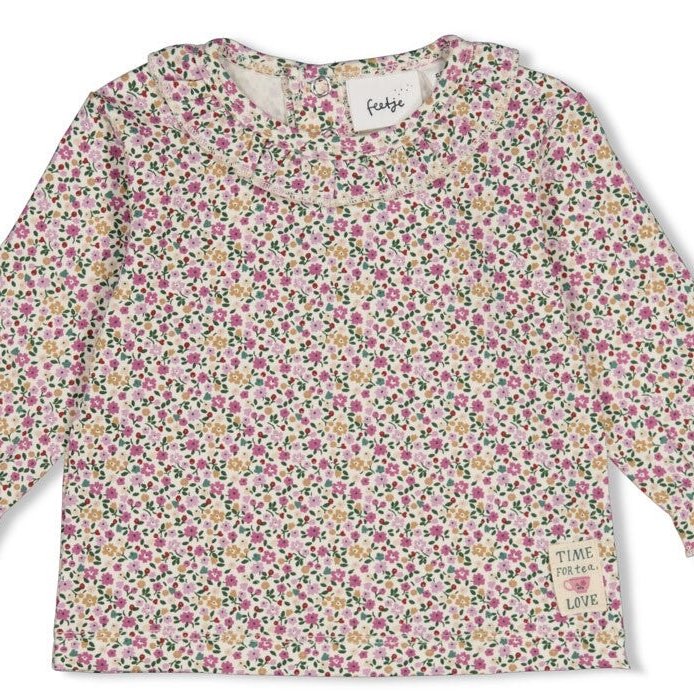 AFTERNOON TEA— Organic Cotton Single Jersey Floral Fashion Top