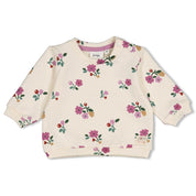AFTERNOON TEA — Organic Cotton French Terry Floral Sweat Top