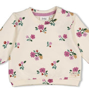 AFTERNOON TEA — Organic Cotton French Terry Floral Sweat Top