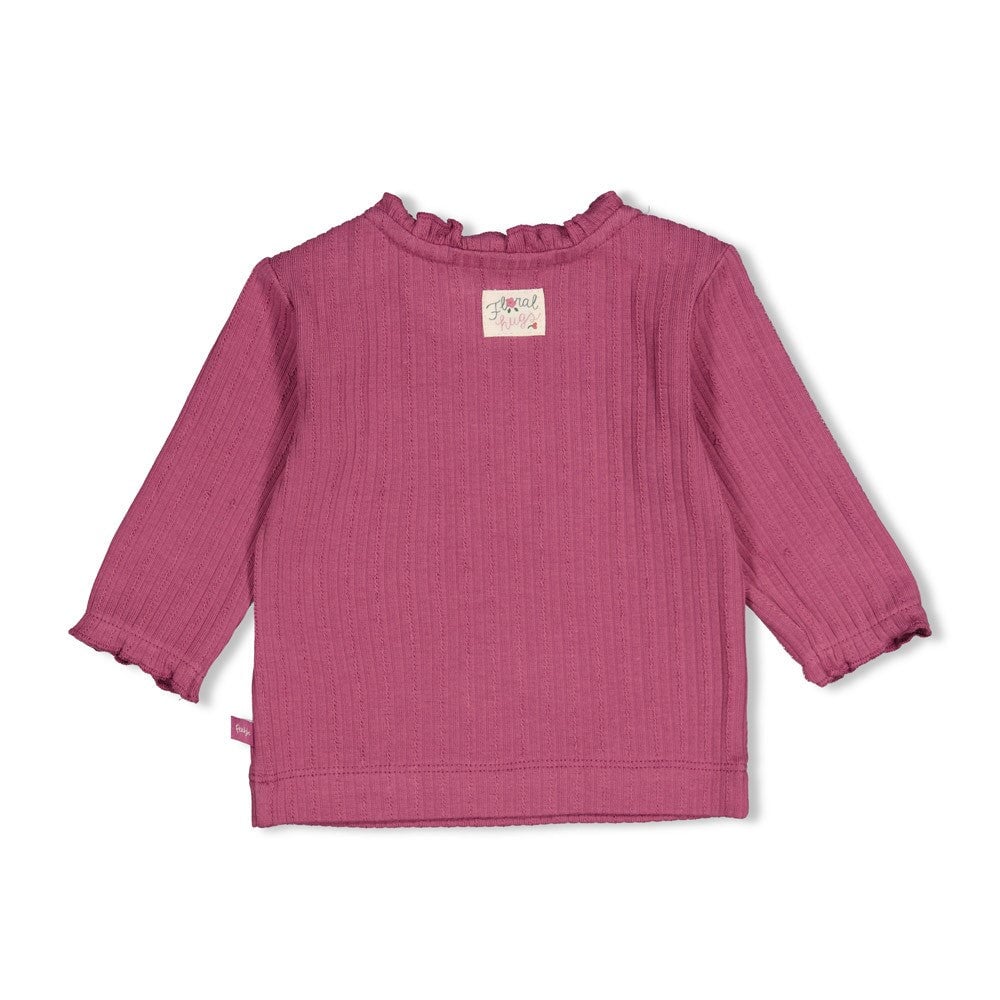 AFTERNOON TEA	— Organic Cotton Fancy Rib Graphic Fashion Top