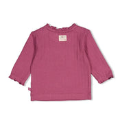 AFTERNOON TEA	— Organic Cotton Fancy Rib Graphic Fashion Top