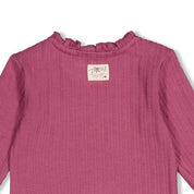 AFTERNOON TEA	— Organic Cotton Fancy Rib Graphic Fashion Top