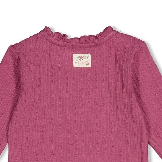 AFTERNOON TEA	— Organic Cotton Fancy Rib Graphic Fashion Top