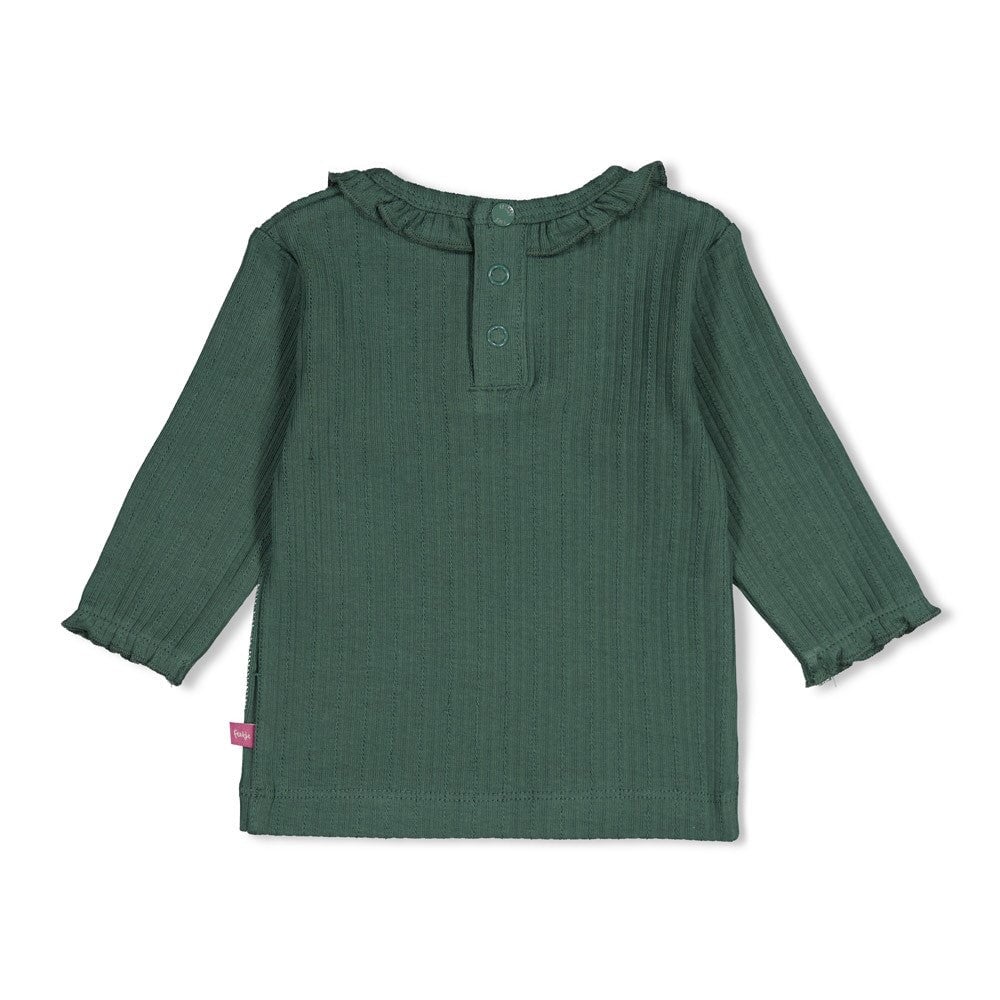 AFTERNOON TEA	— Organic Cotton Fancy Rib Fashion Top