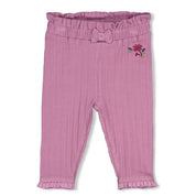 AFTERNOON TEA	— Organic Cotton Fancy Rib Ruffle Leggings