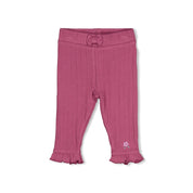 AFTERNOON TEA	— Organic Cotton Fancy Rib Ruffle Leggings