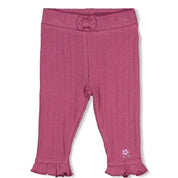 AFTERNOON TEA	— Organic Cotton Fancy Rib Ruffle Leggings