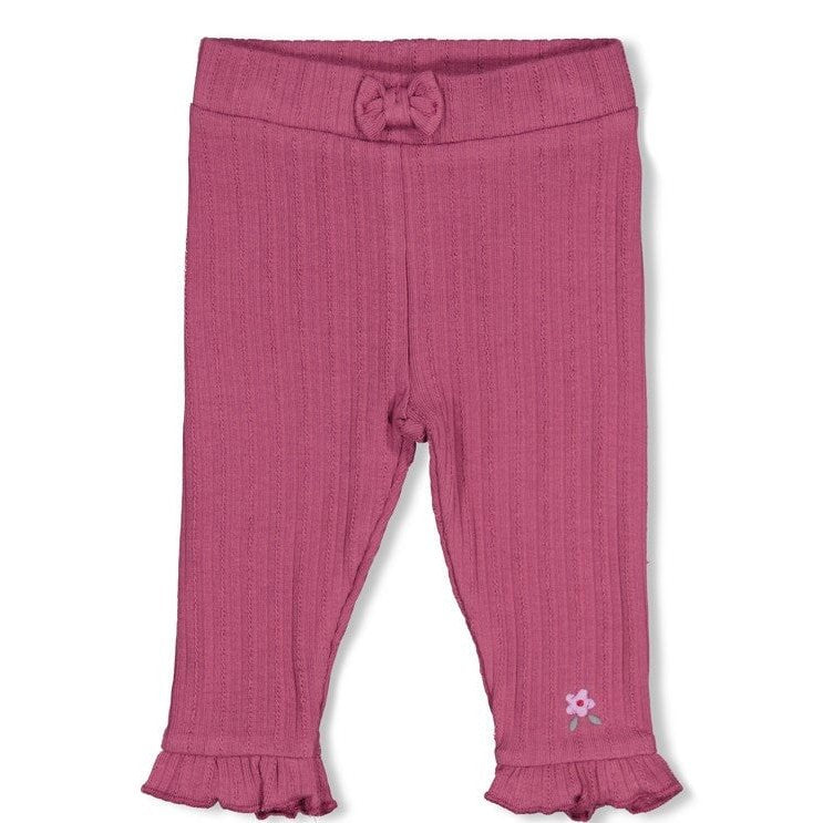 AFTERNOON TEA	— Organic Cotton Fancy Rib Ruffle Leggings