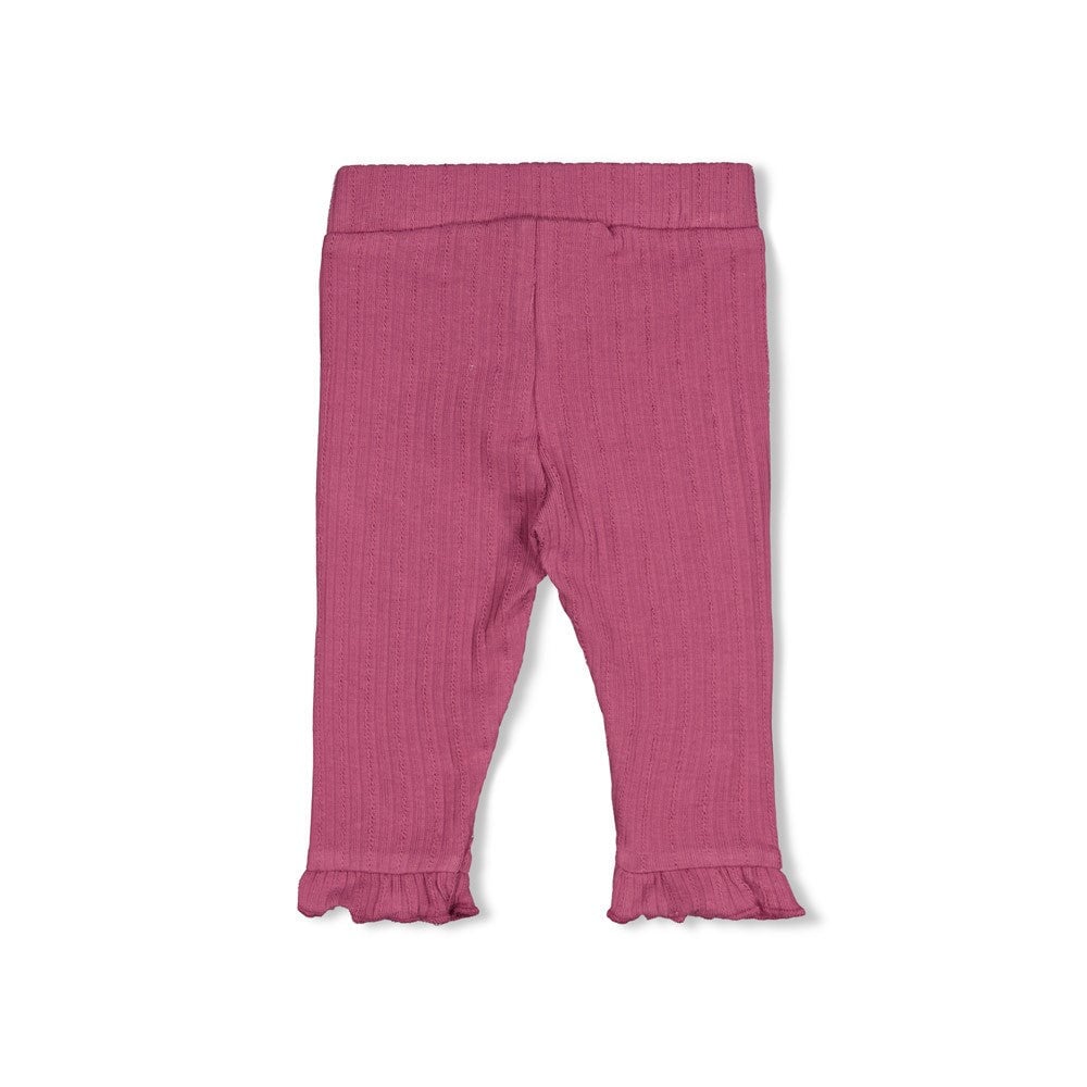 AFTERNOON TEA	— Organic Cotton Fancy Rib Ruffle Leggings