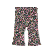 AFTERNOON TEA	— Organic Cotton Fancy Rib Floral Flare Pants