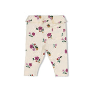 AFTERNOON TEA	— Organic Cotton Fancy Rib Floral Leggings