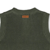 WIGGLE AND WADDLE — Organic Cotton Rib Knit Sweater Vest