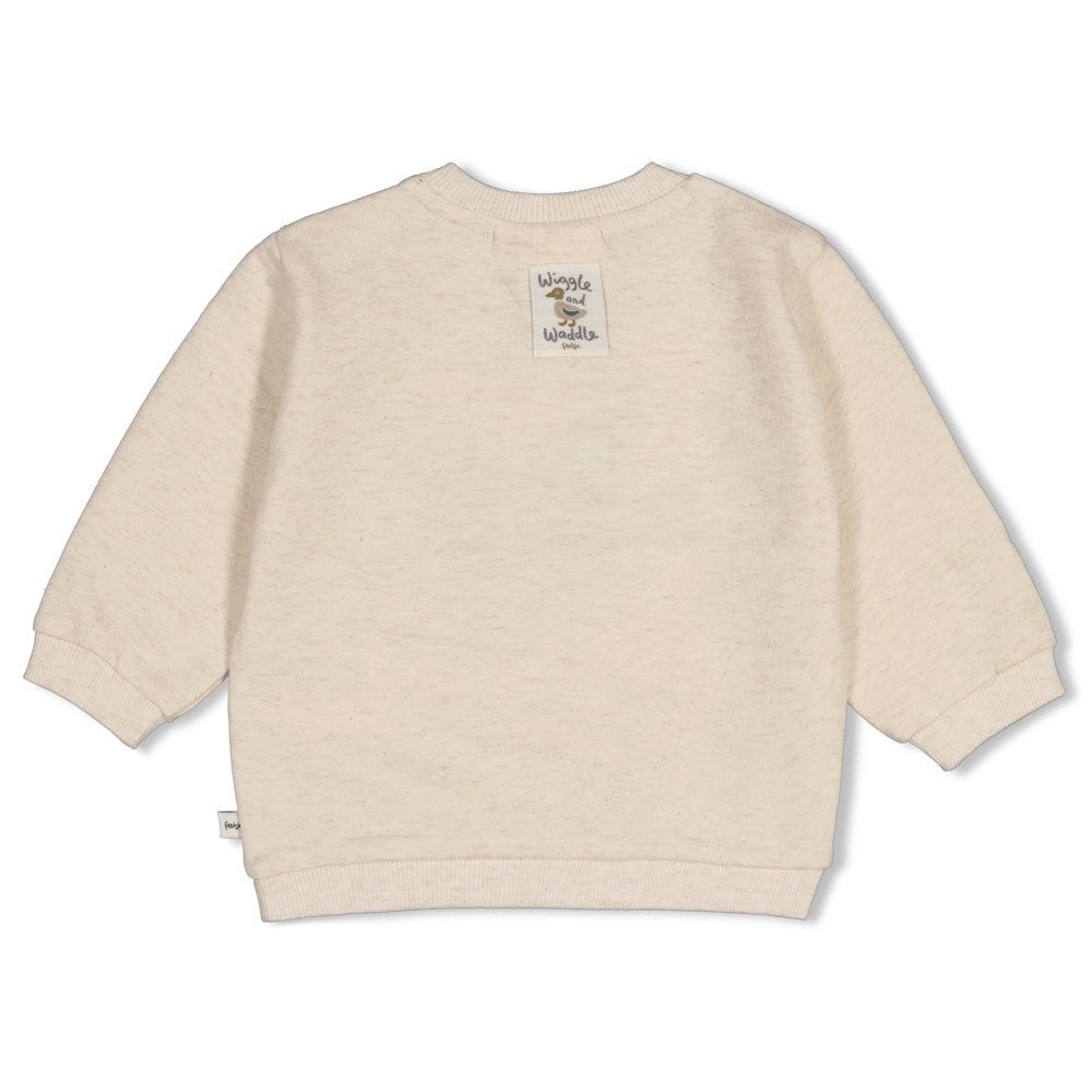 WIGGLE AND WADDLE — Organic Cotton Elastic French Terry Flying Duck Sweat Top