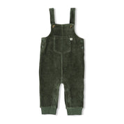 WIGGLE AND WADDLE — Organic Cotton Ribbed Velour Fashion Overalls