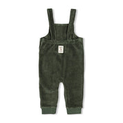 WIGGLE AND WADDLE — Organic Cotton Ribbed Velour Fashion Overalls