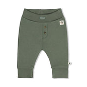 WIGGLE AND WADDLE — Organic Cotton French Terry Henley Fashion Pants
