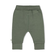 WIGGLE AND WADDLE — Organic Cotton French Terry Henley Fashion Pants