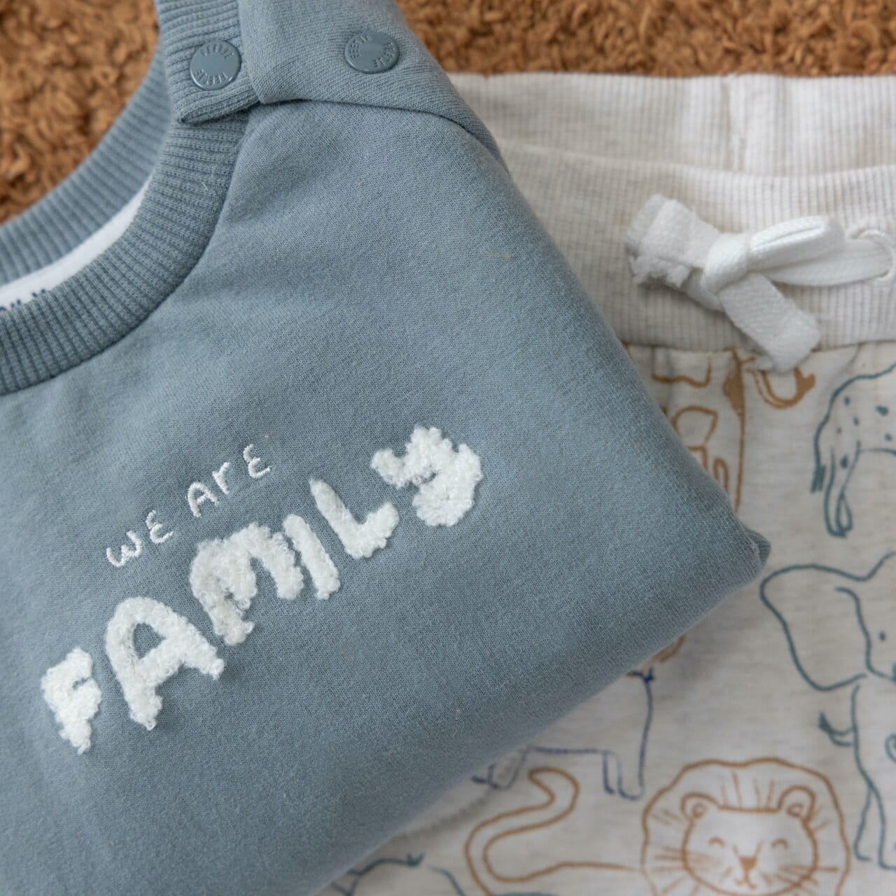 ANIMALS "We Are Family" Brushed Fleece Sweat Top