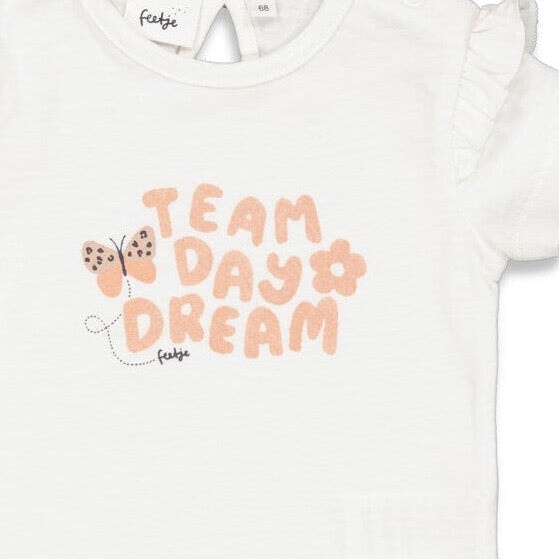 FOLLOW YOUR DREAMS Team Day Dream Slub Yarn Top