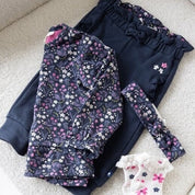 MIDNIGHT FLOWERS - Flowers Soft Fleece Fashion Pants