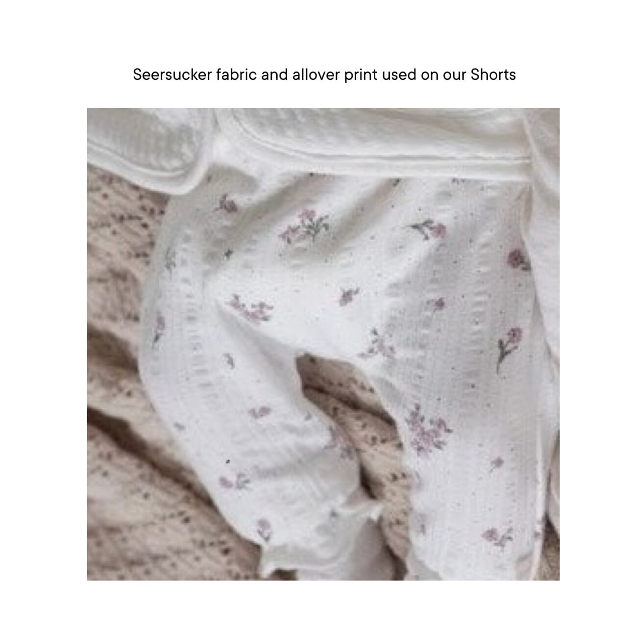 BLOSSOM - Seersucker Allover Print Fashion Short