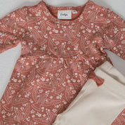 SENDING LOVE Allover Print French Terry Dress