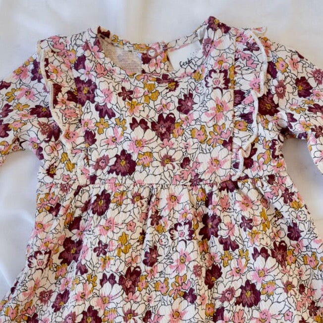 WILD FLOWERS Allover Print Frill and Flouncy Dress