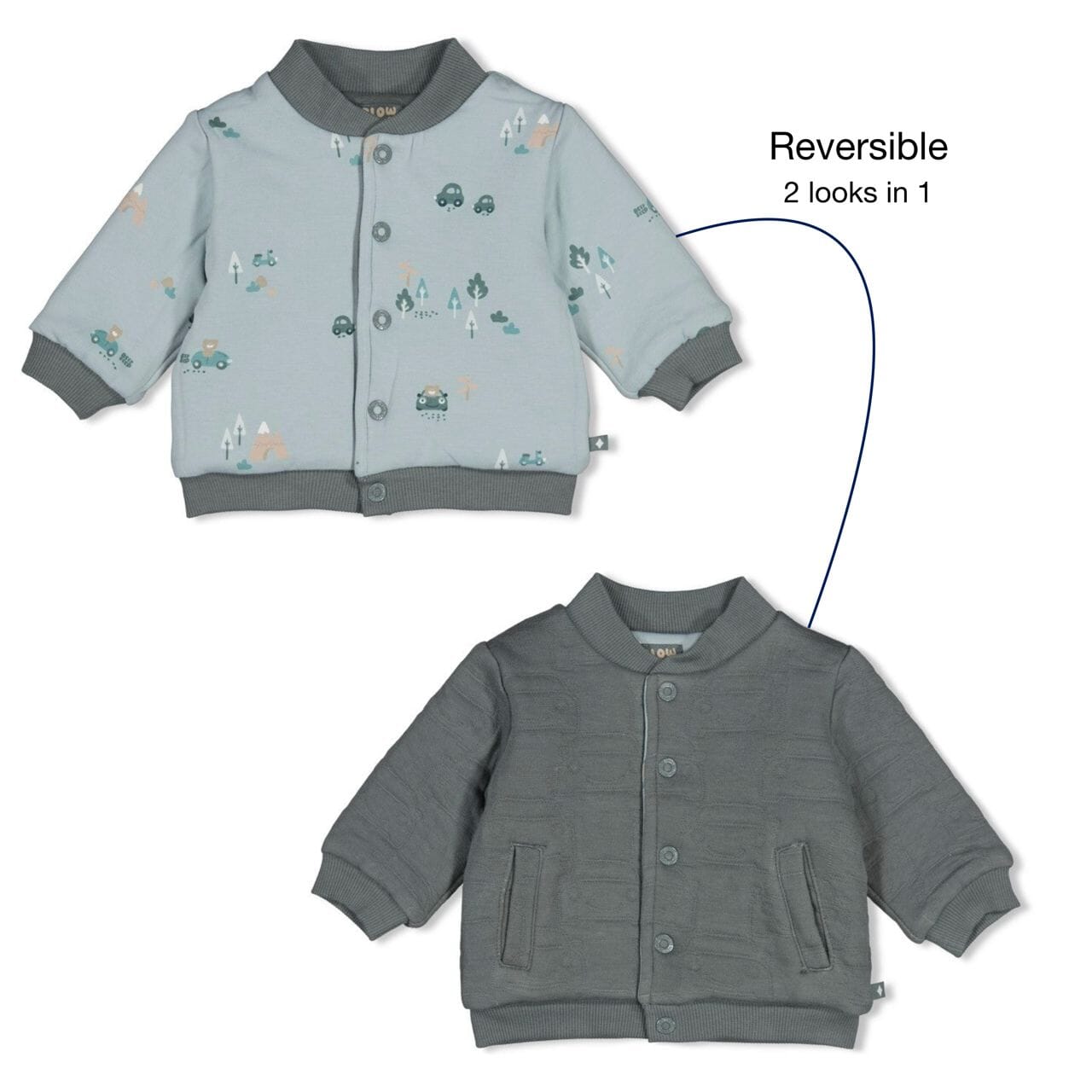 BEEP BEEP — Organic Cotton Reversible Padded Jacket