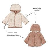 FALL FAVORITES - Velour & Single Jersey Reversible Jacket