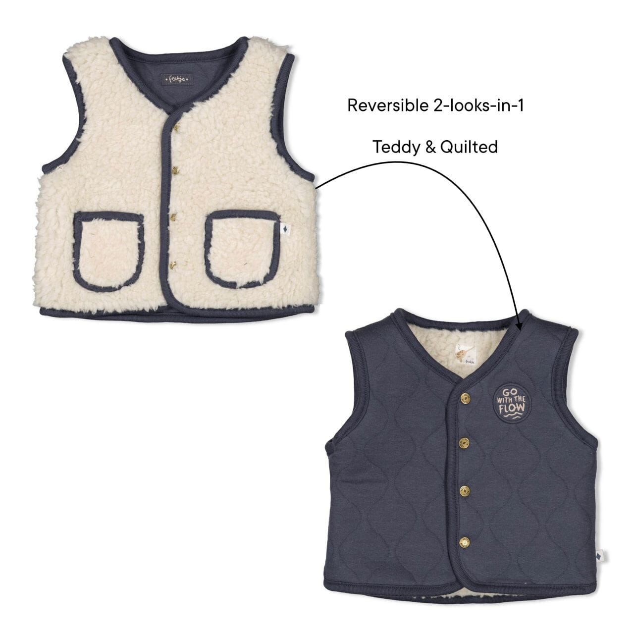NARWAL - Reversible Teddy & Quilted Fashion Vest