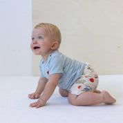 CAMP COOL Slub Yarn French Terry Allover Print Short