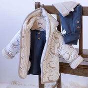 NARWAL - Reversible Teddy Bouclé & Organic Cotton Rib Knit Jacket