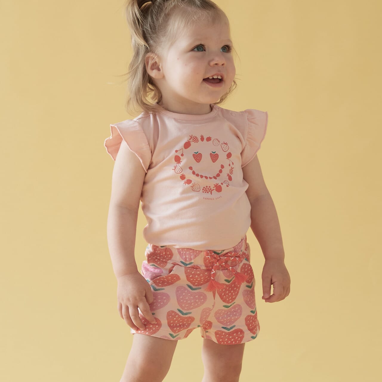 BERRY NICE Allover Print Fashion French Terry Shorts