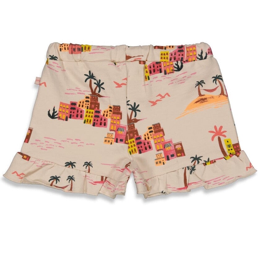 SUNNY DAYS  Organic Cotton Allover Print French Terry Short