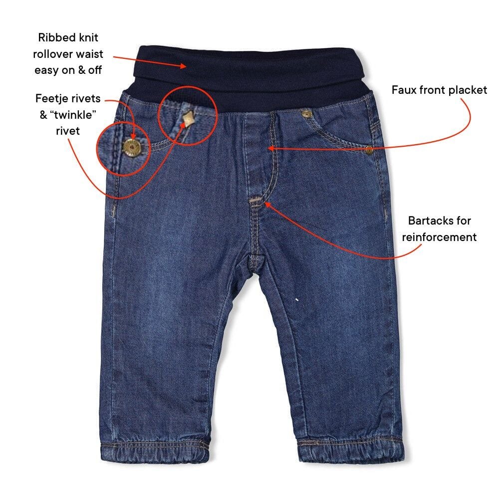 KEEPSAKE DENIM - Knit Rollover Waist Premium Jeans