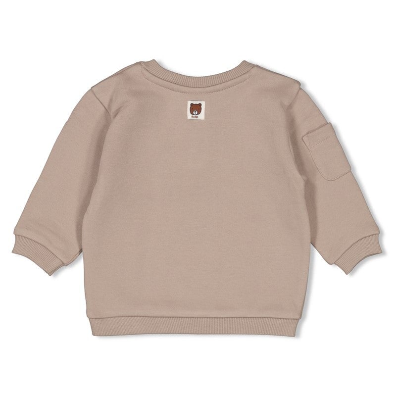 WILD WORLD - French Terry Henley Collar Sweat Top